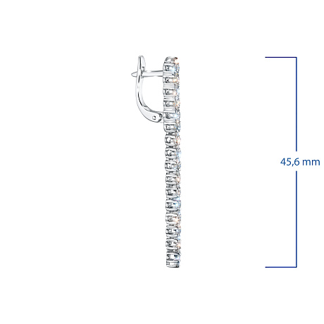 Серьги из белого золота