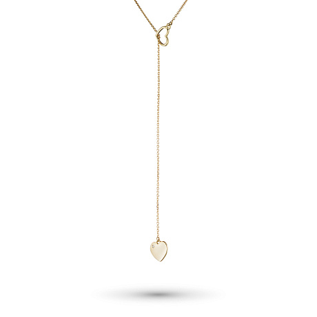 Колье из желтого золота с бриллиантом