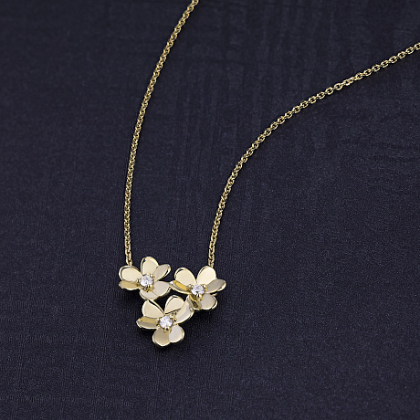 Колье из желтого золота