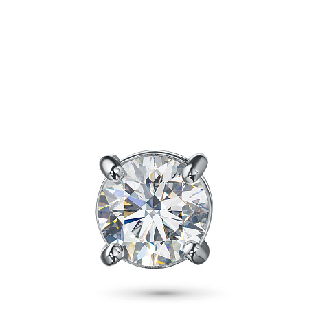 Классическая подвеска из белого золота