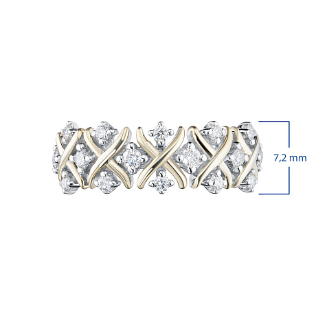 Кольцо из комбинированного золота