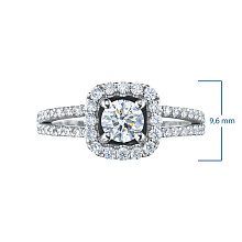 Кольцо из белого золота