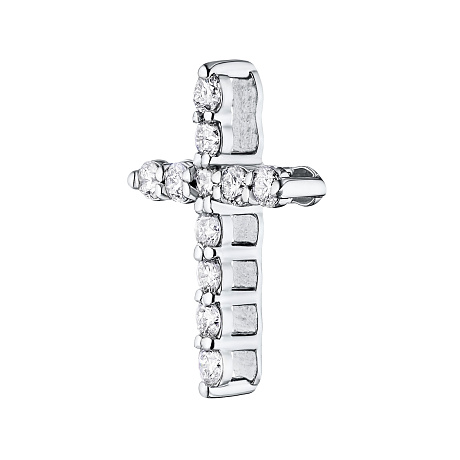 Подвеска из комбинированного золота с бриллиантами