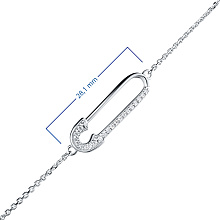 Браслет из белого золота c бриллиантами