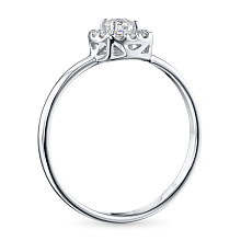 Кольцо из белого золота c бриллиантами