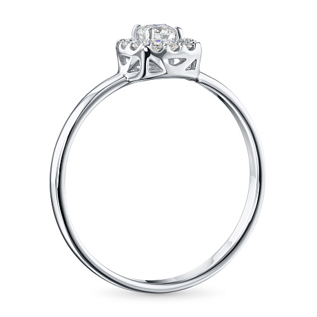 Кольцо из белого золота