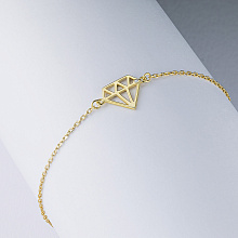 Браслет из серебра с бриллиантом