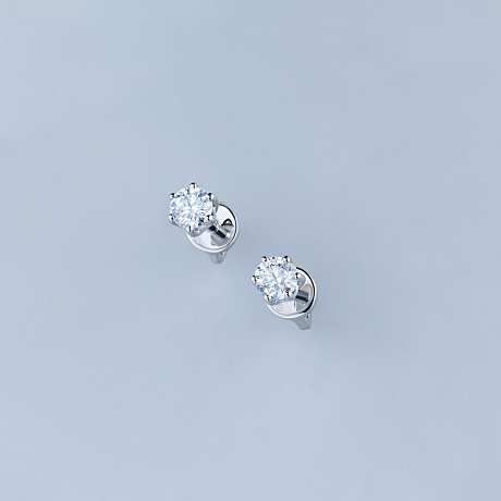 Пусеты из серебра