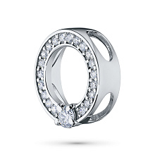 Подвеска из белого золота c бриллиантами