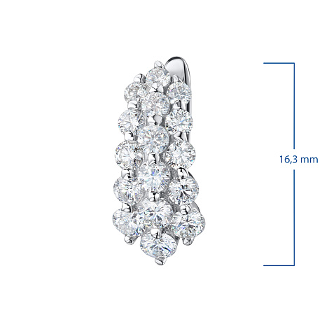 Серьги из белого золота